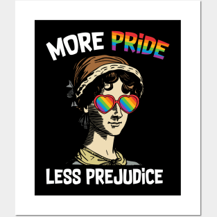 More Pride Less Prejudice - Jane Austen - Supporting Lgbt People Posters and Art